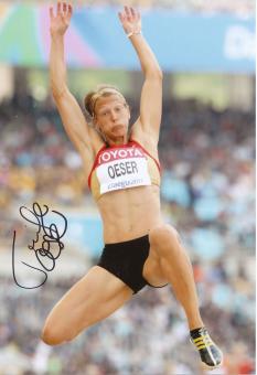 Jennifer Oeser  Deutschland Leichtathletik Autogramm 13x18 cm Foto original signiert 