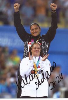 Valerie Adams  Neuseeland  Leichtathletik Autogramm 13x18 cm Foto original signiert 