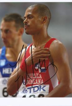 Felix Sanchez  Dominikanische Republik  Leichtathletik Autogramm 13x18 cm Foto original signiert 