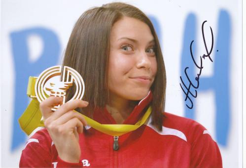 Alina Talay  Weißrußland  Leichtathletik Autogramm 13x18 cm Foto original signiert 