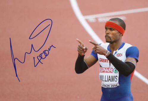 Conrad Williams  Großbritanien  Leichtathletik Autogramm 13x18 cm Foto original signiert 