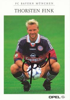 Thorsten Fink  1998/1999  FC Bayern München Fußball Autogrammkarte original signiert 