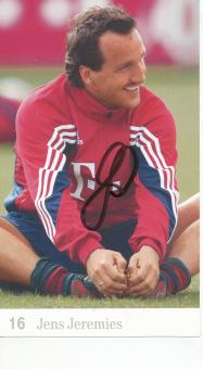 Jens Jeremies  FC Bayern München Fußball beschädigte Autogrammkarte original signiert 