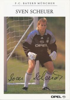 Sven Scheuer  1992/1993  FC Bayern München Fußball Autogrammkarte Druck signiert 