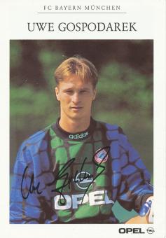 Uwe Gospodarek  1994/1995  FC Bayern München Fußball Autogrammkarte Druck signiert 