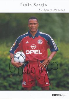 Paulo Sergio   1999/2000  FC Bayern München Fußball Autogrammkarte Druck signiert 