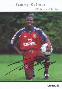 Sammy Kuffour   1999/2000  FC Bayern München Fußball Autogrammkarte Druck signiert 