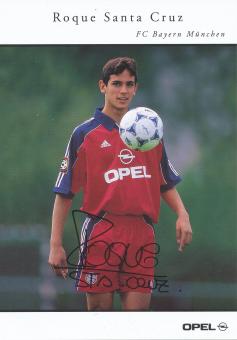 Roque Santa Cruz   1999/2000  FC Bayern München Fußball Autogrammkarte Druck signiert 