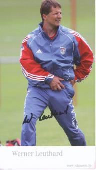 Werner Leuthard  2005/2006  FC Bayern München Fußball Autogrammkarte Druck signiert 