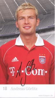 Andreas Görlitz  2005/2006  FC Bayern München Fußball Autogrammkarte Druck signiert 