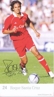 Roque Santa Cruz  2005/2006  FC Bayern München Fußball Autogrammkarte Druck signiert 