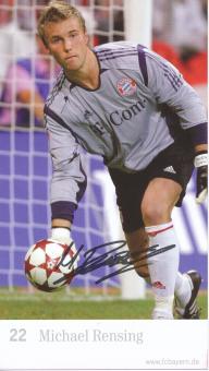 Michael Rensing  2005/2006  FC Bayern München Fußball Autogrammkarte Druck signiert 