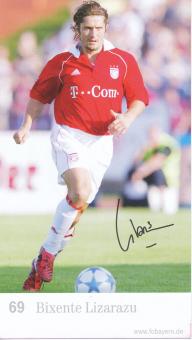 Bixente Lizarazu  2005/2006  FC Bayern München Fußball Autogrammkarte Druck signiert 