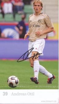 Andreas Ottl  2005/2006  FC Bayern München Fußball Autogrammkarte Druck signiert 