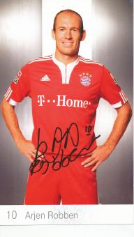 Arjen Robben  2009/2010  FC Bayern München Fußball Autogrammkarte Druck signiert 