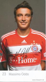 Massimo Oddo  2008/2009  FC Bayern München Fußball Autogrammkarte Druck signiert 