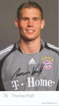 Thomas Kraft  2008/2009  FC Bayern München Fußball Autogrammkarte Druck signiert 