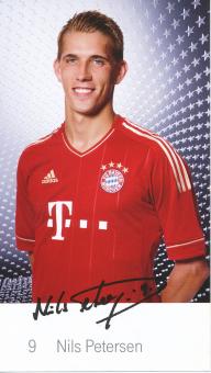 Nils Petersen  2011/2012  FC Bayern München Fußball Autogrammkarte Druck signiert 