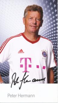 Peter Hermann  2011/2012  FC Bayern München Fußball Autogrammkarte Druck signiert 