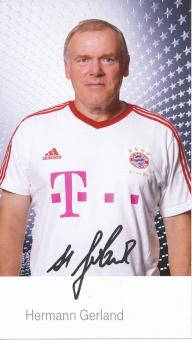 Hermann Gerland  2011/2012  FC Bayern München Fußball Autogrammkarte Druck signiert 