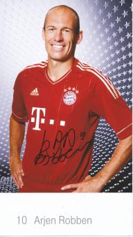 Arjen Robben  2011/2012  FC Bayern München Fußball Autogrammkarte Druck signiert 