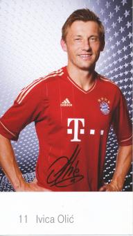 Ivica Olic  2011/2012  FC Bayern München Fußball Autogrammkarte Druck signiert 