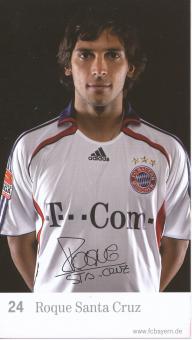 Roque Santa Cruz  2006/2007  FC Bayern München Fußball Autogrammkarte Druck signiert 