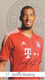 Jerome Boateng  2012/2013  FC Bayern München Fußball Autogrammkarte Druck signiert 