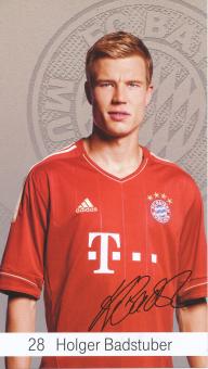 Holger Badstuber  2012/2013  FC Bayern München Fußball Autogrammkarte Druck signiert 