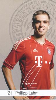 Philipp Lahm  2012/2013  FC Bayern München Fußball Autogrammkarte Druck signiert 