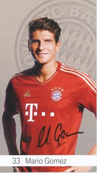 Mario Gomez  2012/2013  FC Bayern München Fußball Autogrammkarte Druck signiert 