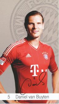 Daniel van Buyten  2012/2013  FC Bayern München Fußball Autogrammkarte Druck signiert 