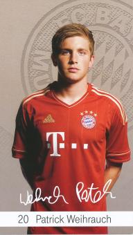 Patrick Weihrauch  2012/2013  FC Bayern München Fußball Autogrammkarte Druck signiert 
