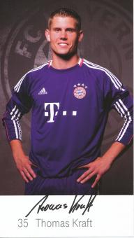 Thomas Kraft  2011/2012  FC Bayern München Fußball Autogrammkarte Druck signiert 