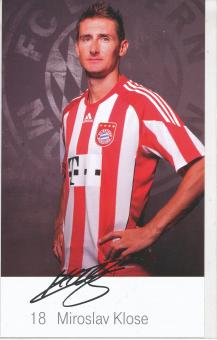 Miroslav Klose  2010/2011  FC Bayern München Fußball Autogrammkarte Druck signiert 