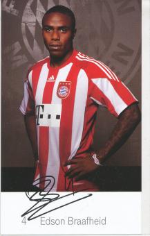 Edson Braafheid  2010/2011  FC Bayern München Fußball Autogrammkarte Druck signiert 