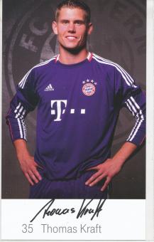 Thomas Kraft  2010/2011  FC Bayern München Fußball Autogrammkarte Druck signiert 