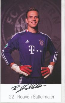 Rouven Sattelmaier  2010/2011  FC Bayern München Fußball Autogrammkarte Druck signiert 