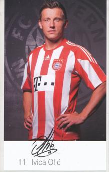Ivica Olic  2010/2011  FC Bayern München Fußball Autogrammkarte Druck signiert 