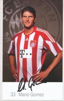 Mario Gomez  2010/2011  FC Bayern München Fußball Autogrammkarte Druck signiert 