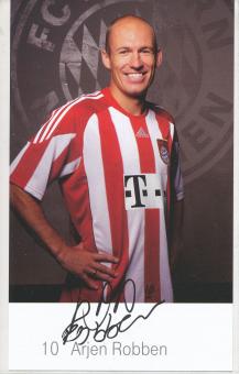 Arjen Robben  2010/2011  FC Bayern München Fußball Autogrammkarte Druck signiert 