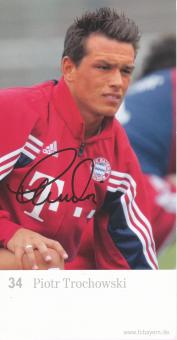 Piotr Trochowski  2003/2004  FC Bayern München Fußball Autogrammkarte Druck signiert 
