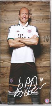Arjen Robben  2013/2014  FC Bayern München Fußball Autogrammkarte Druck signiert 