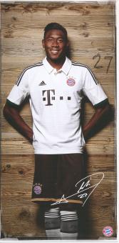 David Alaba  2013/2014  FC Bayern München Fußball Autogrammkarte Druck signiert 
