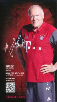 Hermann Gerland   2016/2017  FC Bayern München Fußball Autogrammkarte Druck signiert 