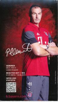 Paul Clement  2016/2017  FC Bayern München Fußball Autogrammkarte Druck signiert 