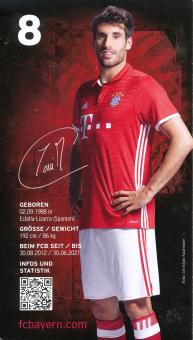 Javier Martinez  2016/2017  FC Bayern München Fußball Autogrammkarte Druck signiert 
