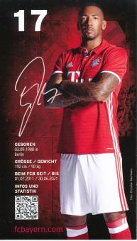 Jerome Boateng   2016/2017  FC Bayern München Fußball Autogrammkarte Druck signiert 