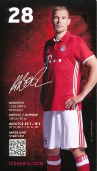 Holger Badstuber   2016/2017  FC Bayern München Fußball Autogrammkarte Druck signiert 