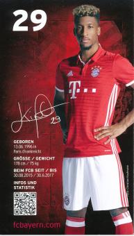 Kingsley Coman  2016/2017  FC Bayern München Fußball Autogrammkarte Druck signiert 